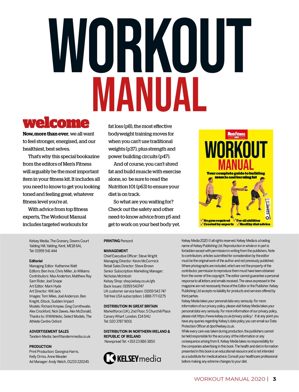 Men’s Fitness Guides Magazine - Issue 3 Back Issue