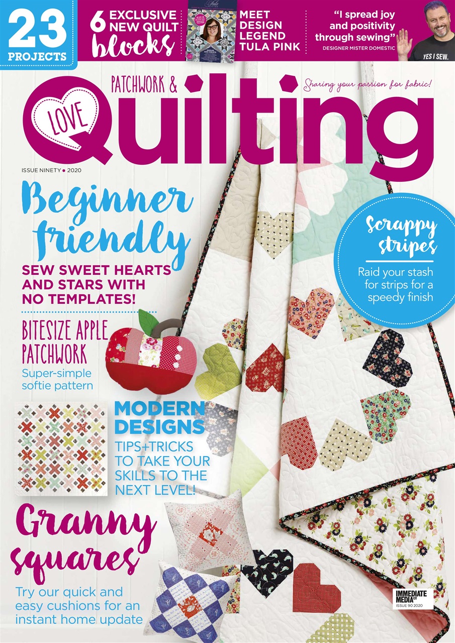 Love Patchwork & Quilting Magazine Issue 90 Subscriptions Pocketmags