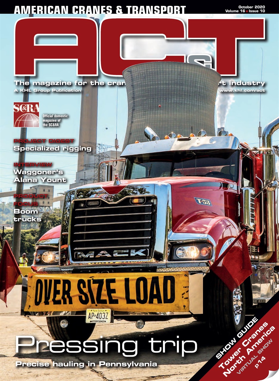 American Cranes & Transport Magazine October 2020 Subscriptions