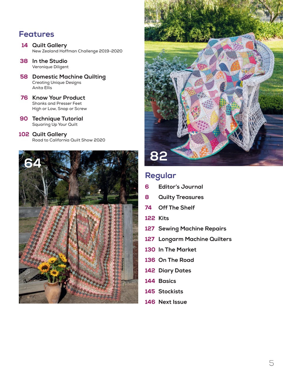 Quilters Companion Magazine issue 106 Back Issue