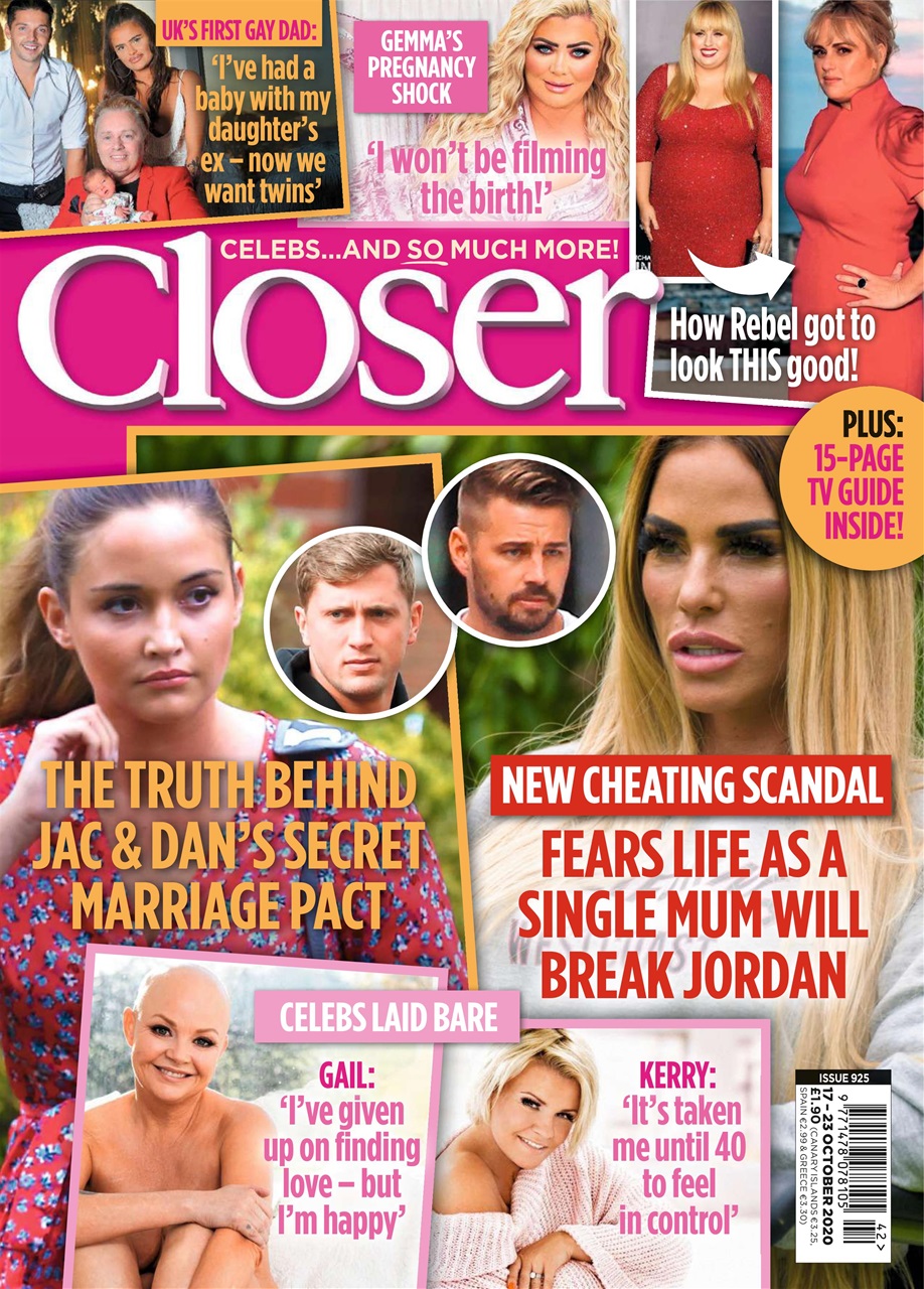 Closer Magazine - Issue 925 Subscriptions | Pocketmags