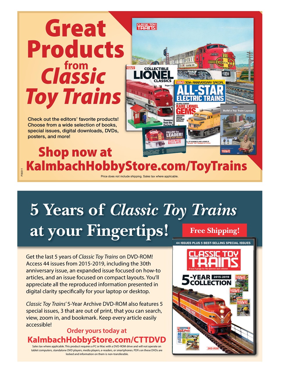 Classic Toy Trains Magazine Families & Trains Special Issue