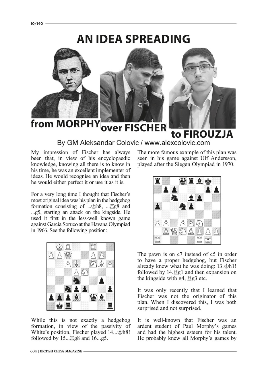 British Chess Magazine October 2020 Back Issue