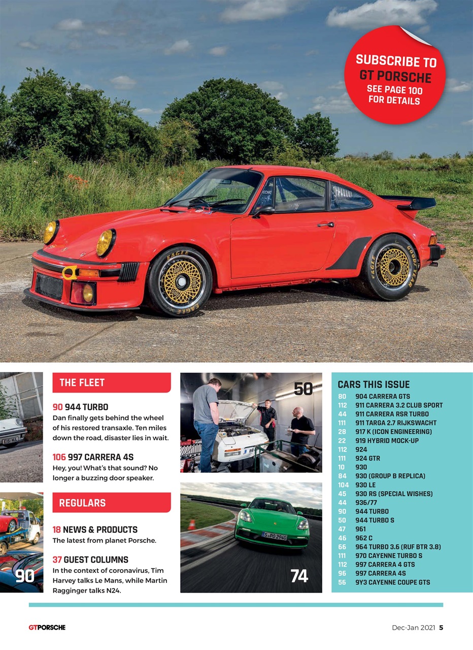 GT Porsche Magazine Dec/Jan 2021 Subscriptions Pocketmags