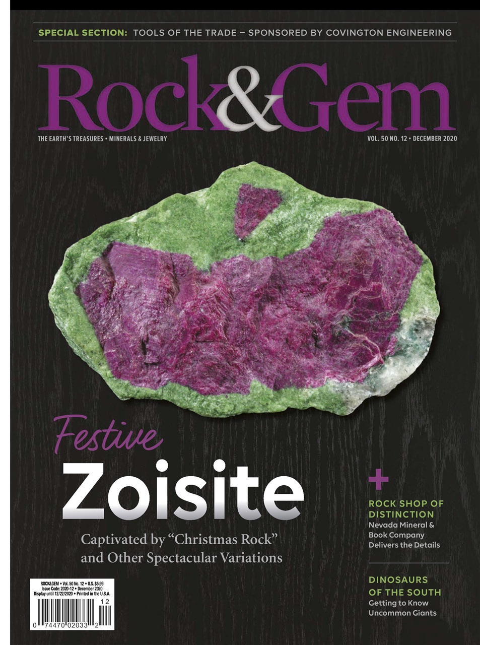 Rock&Gem Magazine - Dec 2020 Back Issue