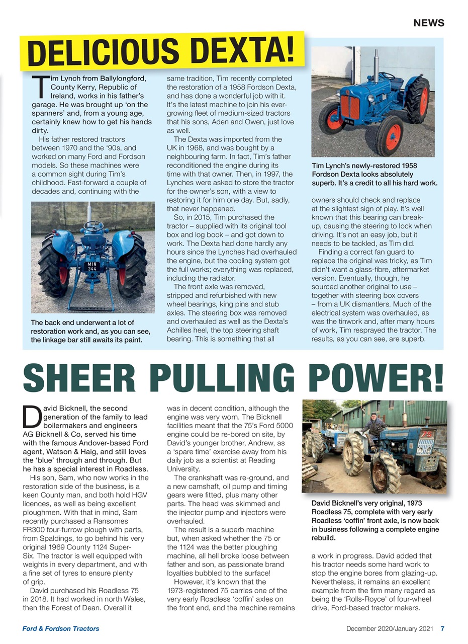 Ford & Fordson Magazine - Dec/Jan 2021 Back Issue