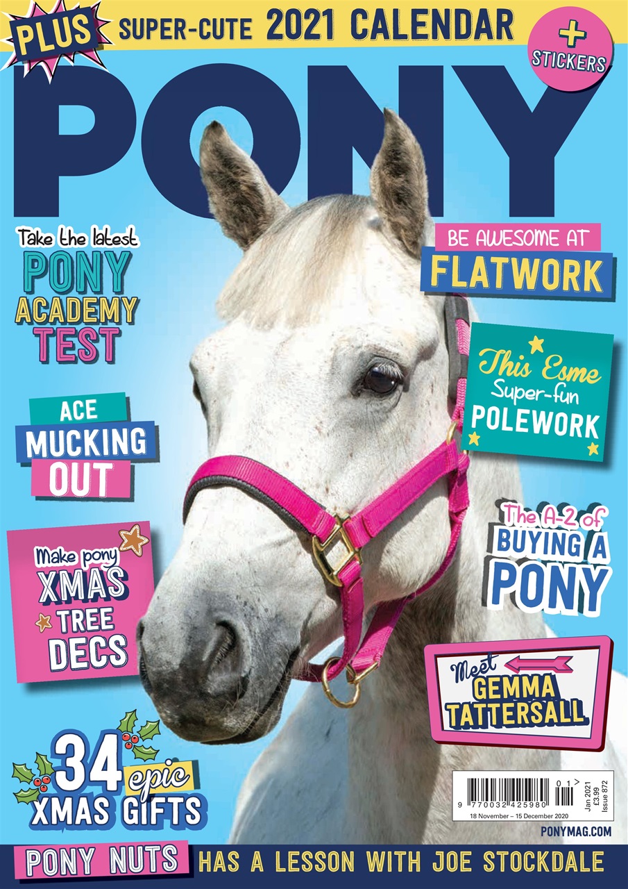 Pony Magazine PONY Magazine January 2021 Subscriptions Pocketmags