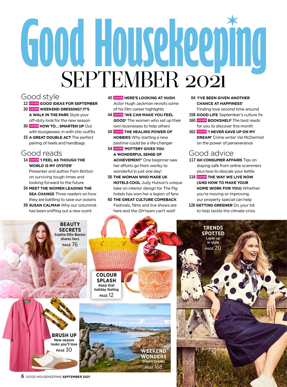 Good Housekeeping Magazine Sep 2021 Subscriptions Pocketmags