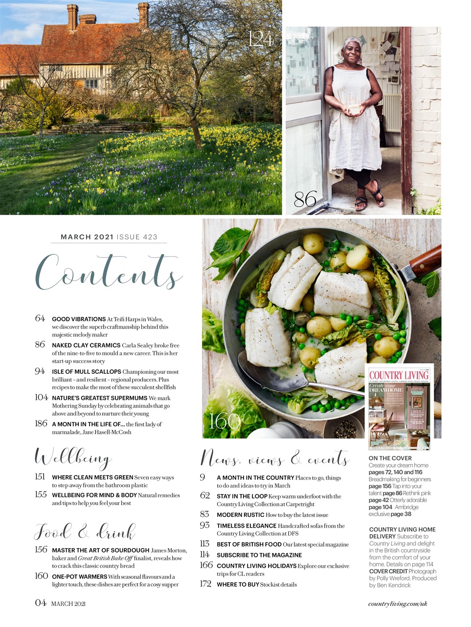 Country Living Magazine - Mar 2021 Subscriptions | Pocketmags