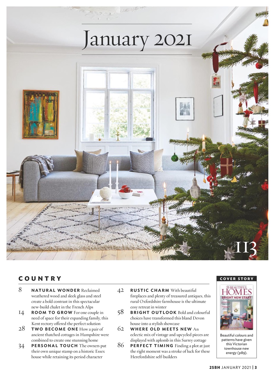 25 Beautiful Homes Magazine January 2021 Subscriptions Pocketmags   0002 