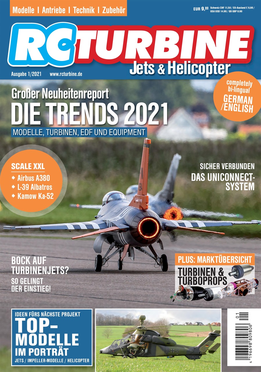RC Turbine Jets & Helicopter Magazine RC Turbine 2021 Subscriptions