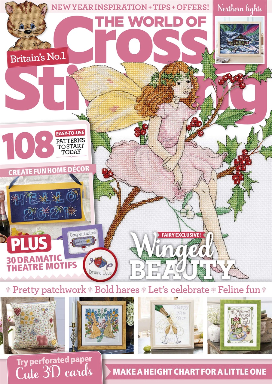 The World of Cross Stitching Magazine - January 2021 Subscriptions | Pocketmags