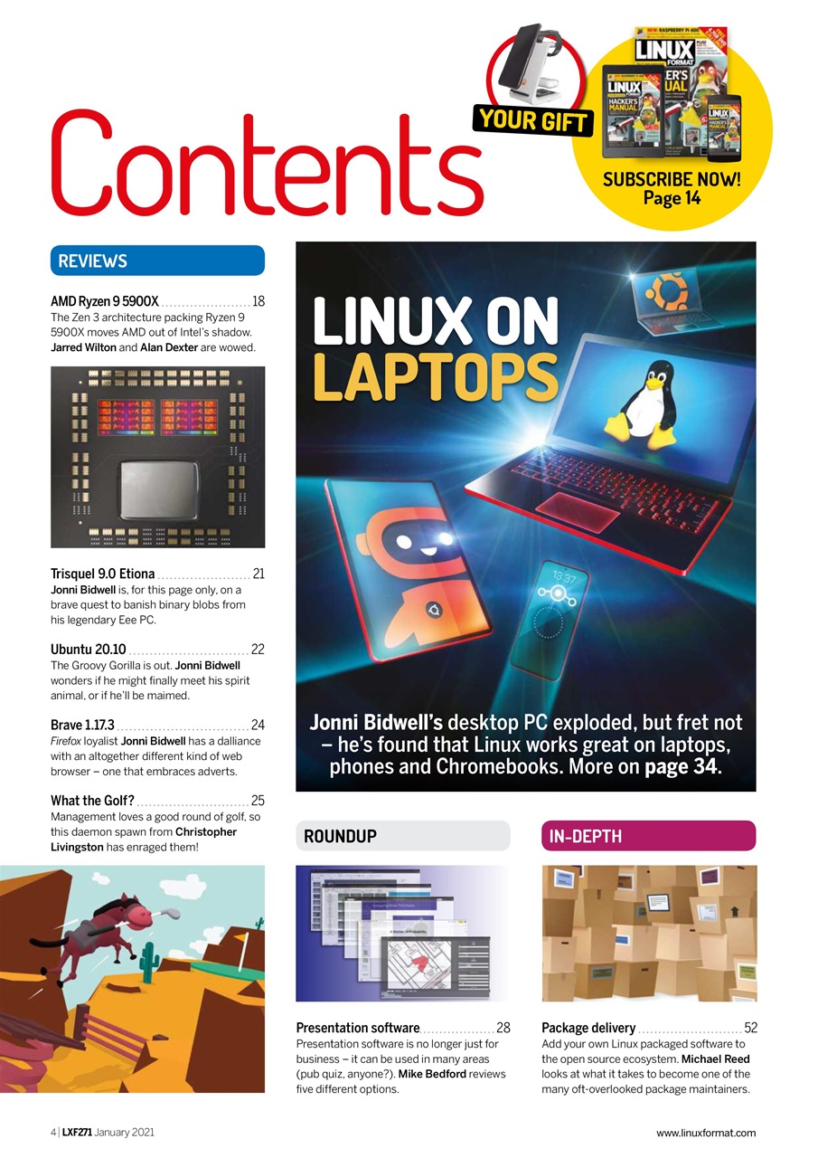 Linux Format Magazine - January 2021 Subscriptions | Pocketmags