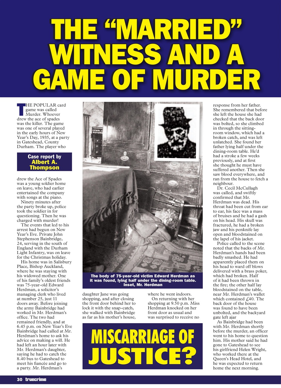 True Crime Magazine - True Crime January 2021 Back Issue