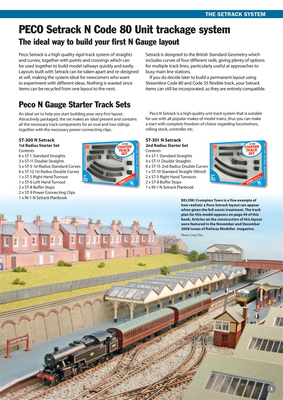 Peco Modellers' Library Magazine - PECO SETRACK N GAUGE PLANBOOK ...