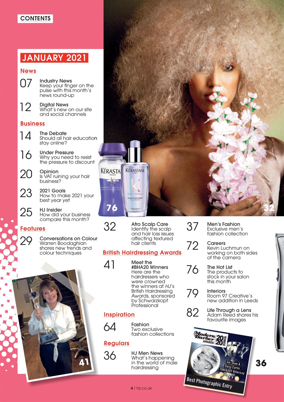 Hairdressers Journal Magazine January 2021 Subscriptions Pocketmags