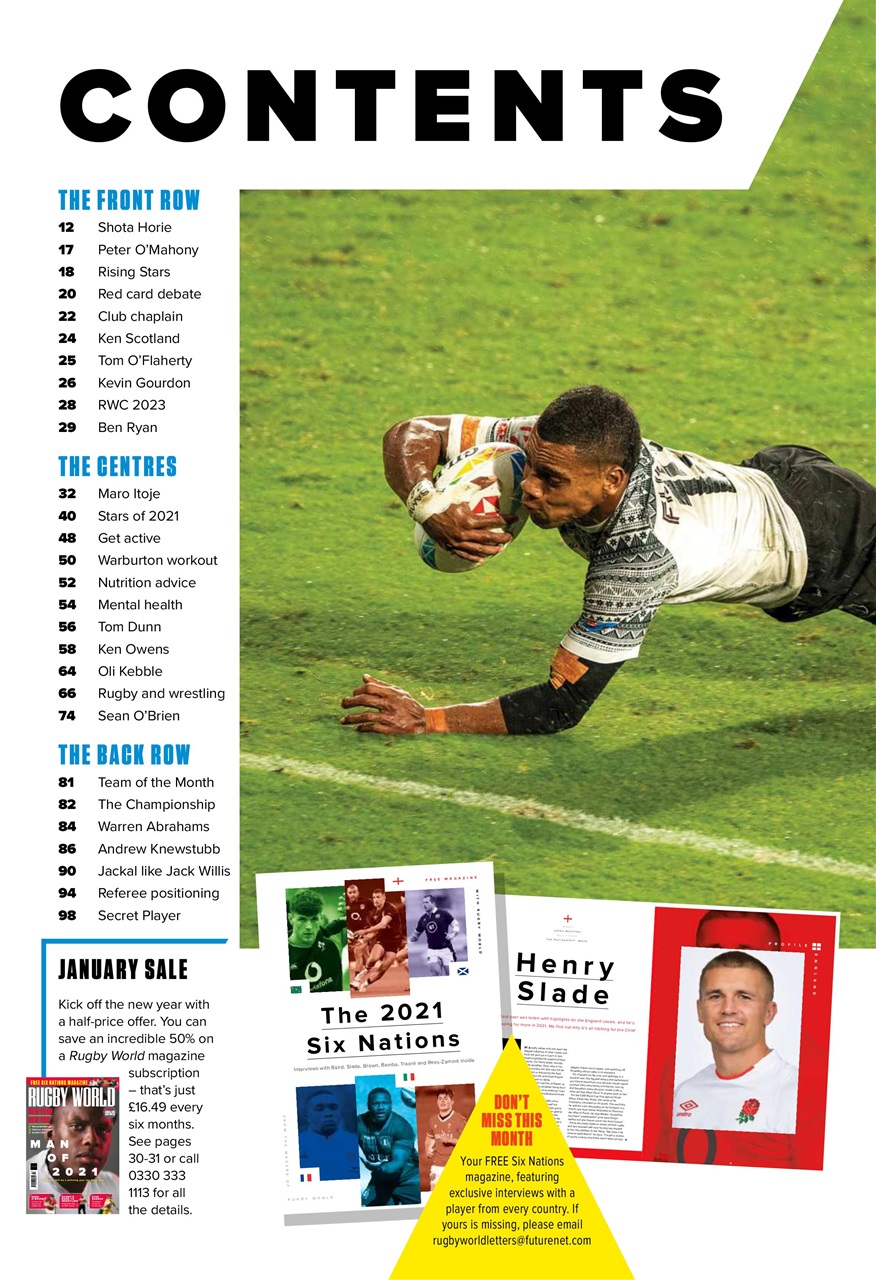 Rugby World Magazine - Feb-2021 Subscriptions | Pocketmags