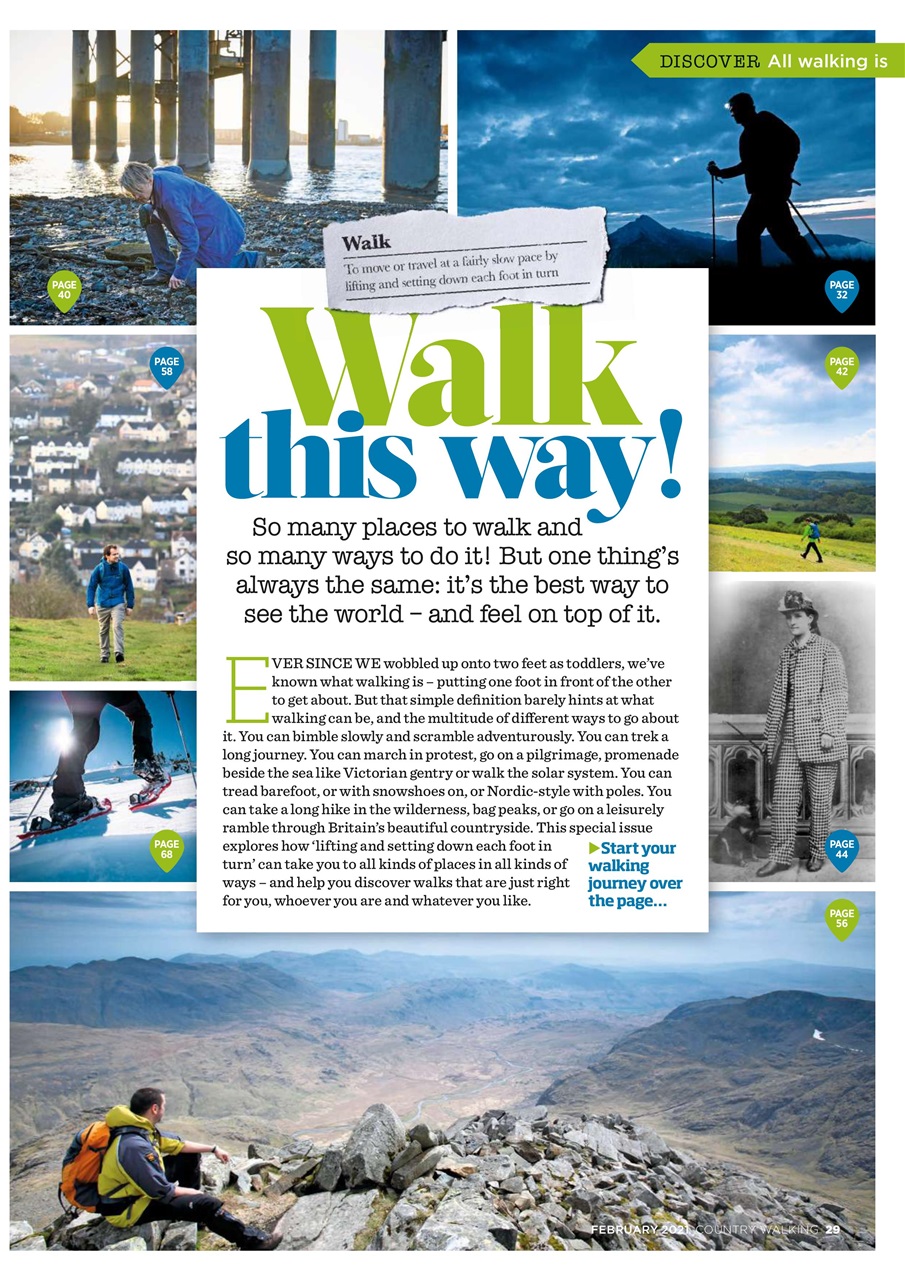 Country Walking Magazine February 2021 Subscriptions Pocketmags