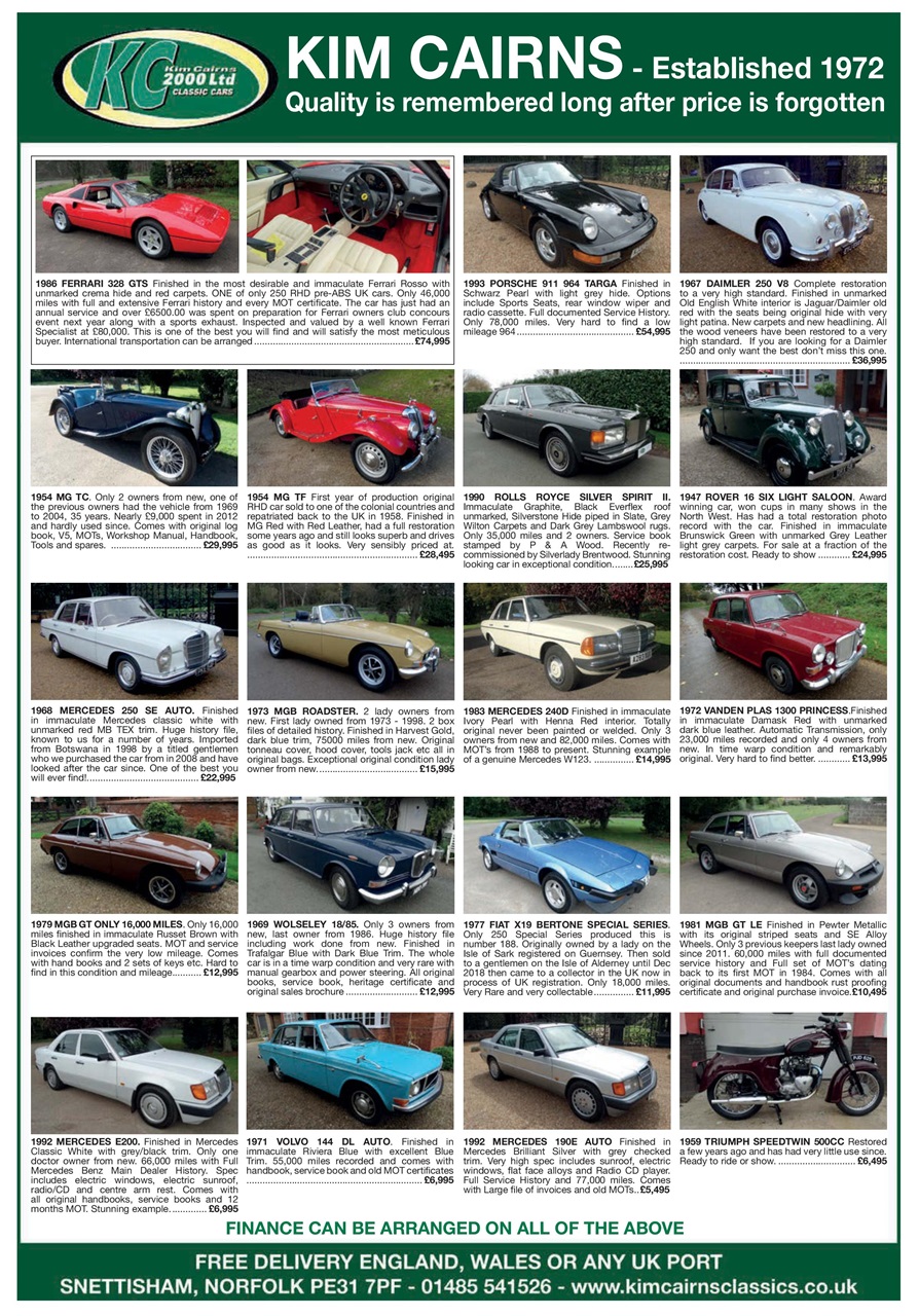 Classic Car Mart Magazine February 2021 Back Issue