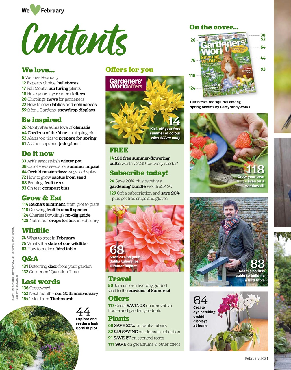 Bbc gardeners world magazine february 2021 subscriptions pocketmags