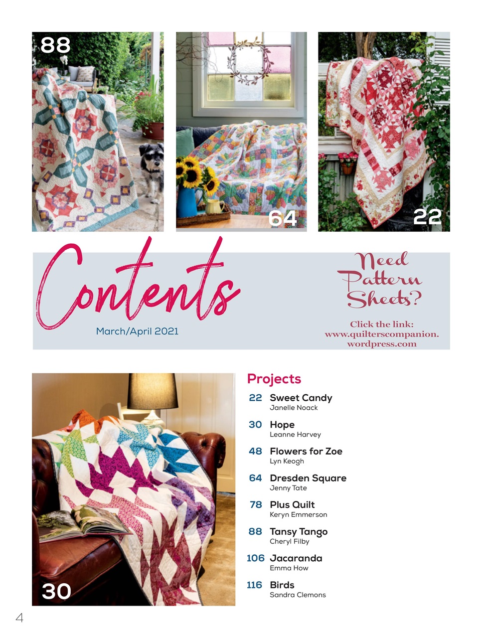 Quilters Companion Magazine ISSUE 108 Back Issue