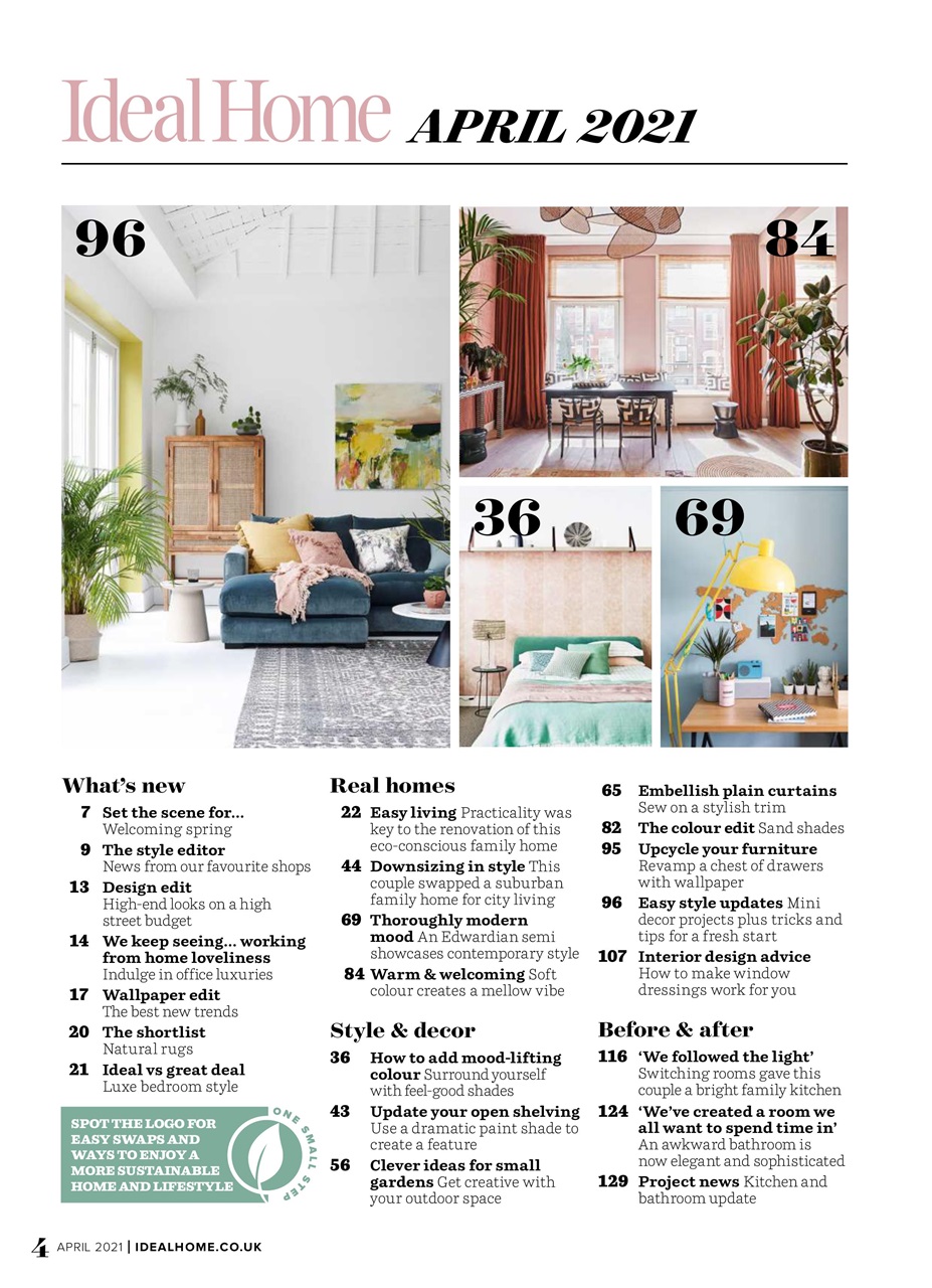 Ideal Home Magazine Apr 2021 Back Issue   0003 