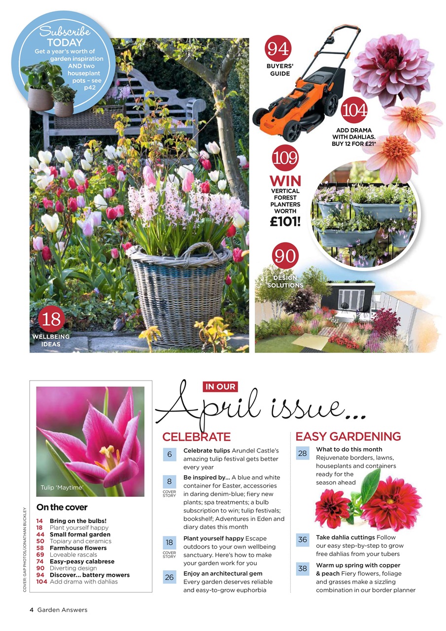 Garden Answers Magazine April 2021 Back Issue