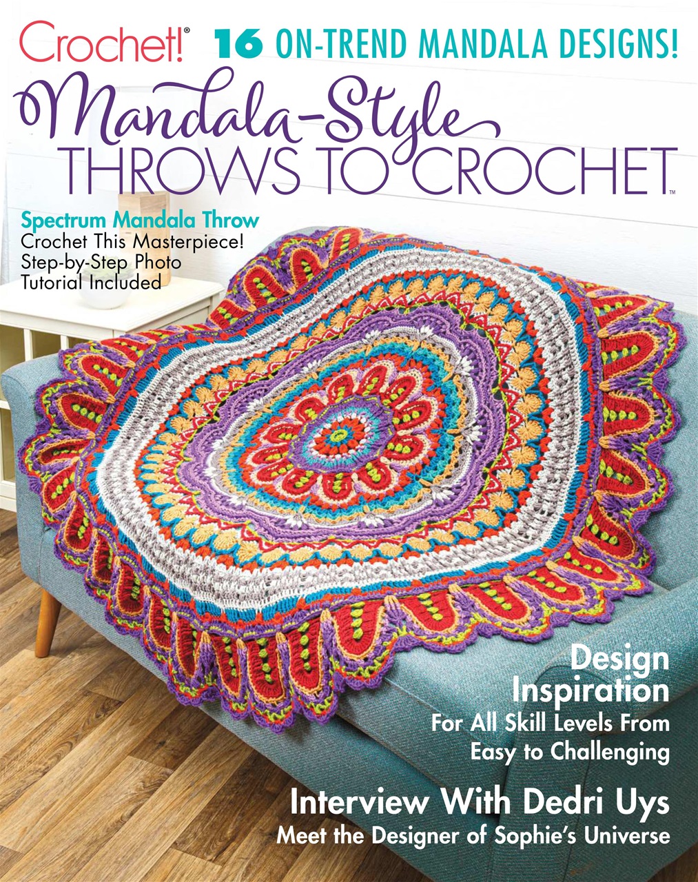 Crochet! Magazine MandalaStyle Throws to Crochet October 2020