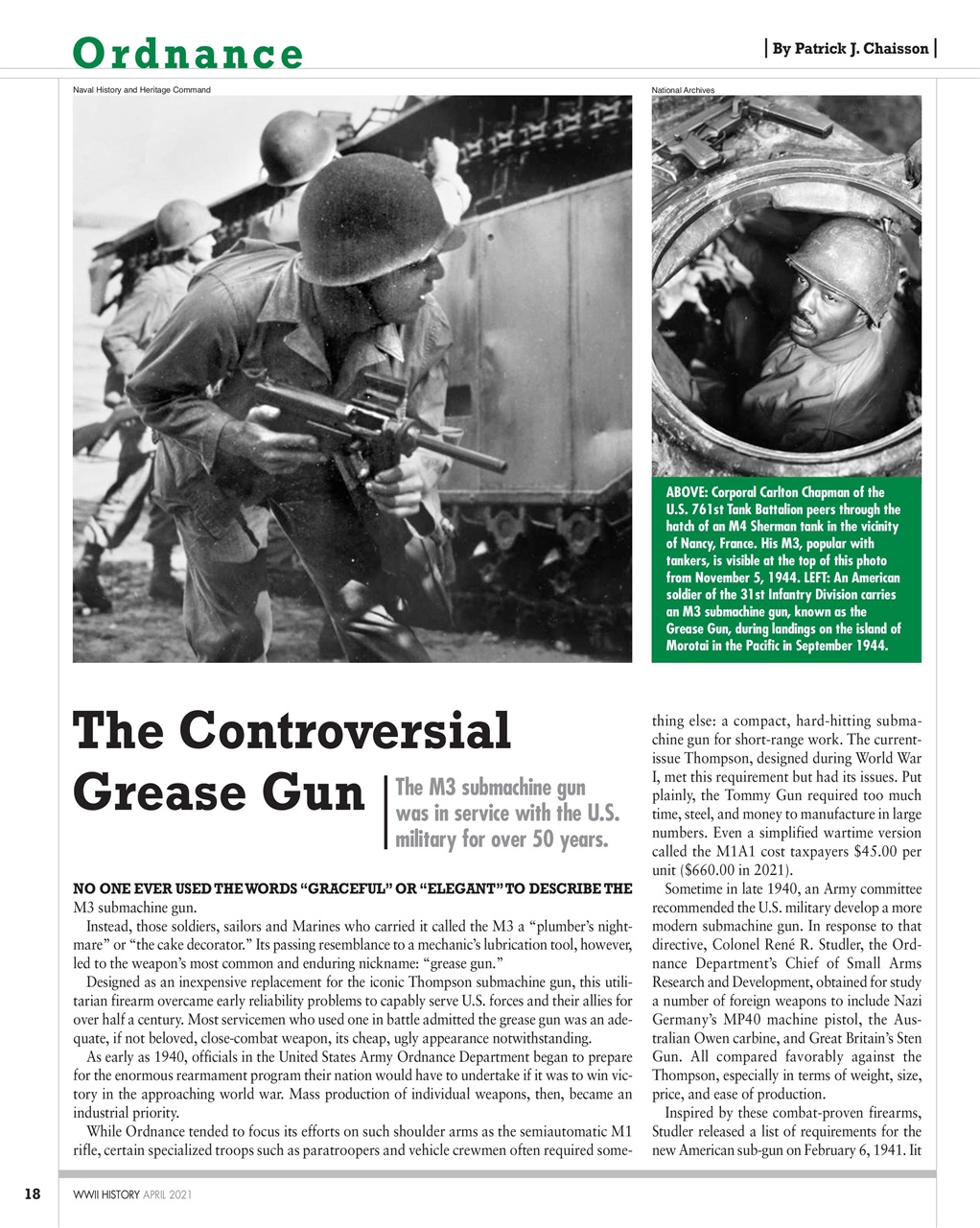 WW2 History Magazine - APRIL 2021 Back Issue