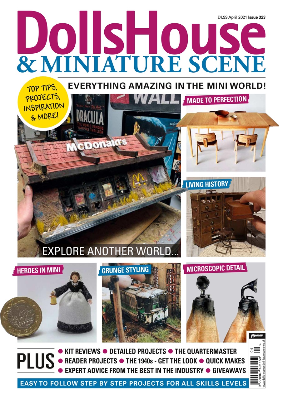 Dolls House and Miniature Scene Magazine April 2021 Subscriptions