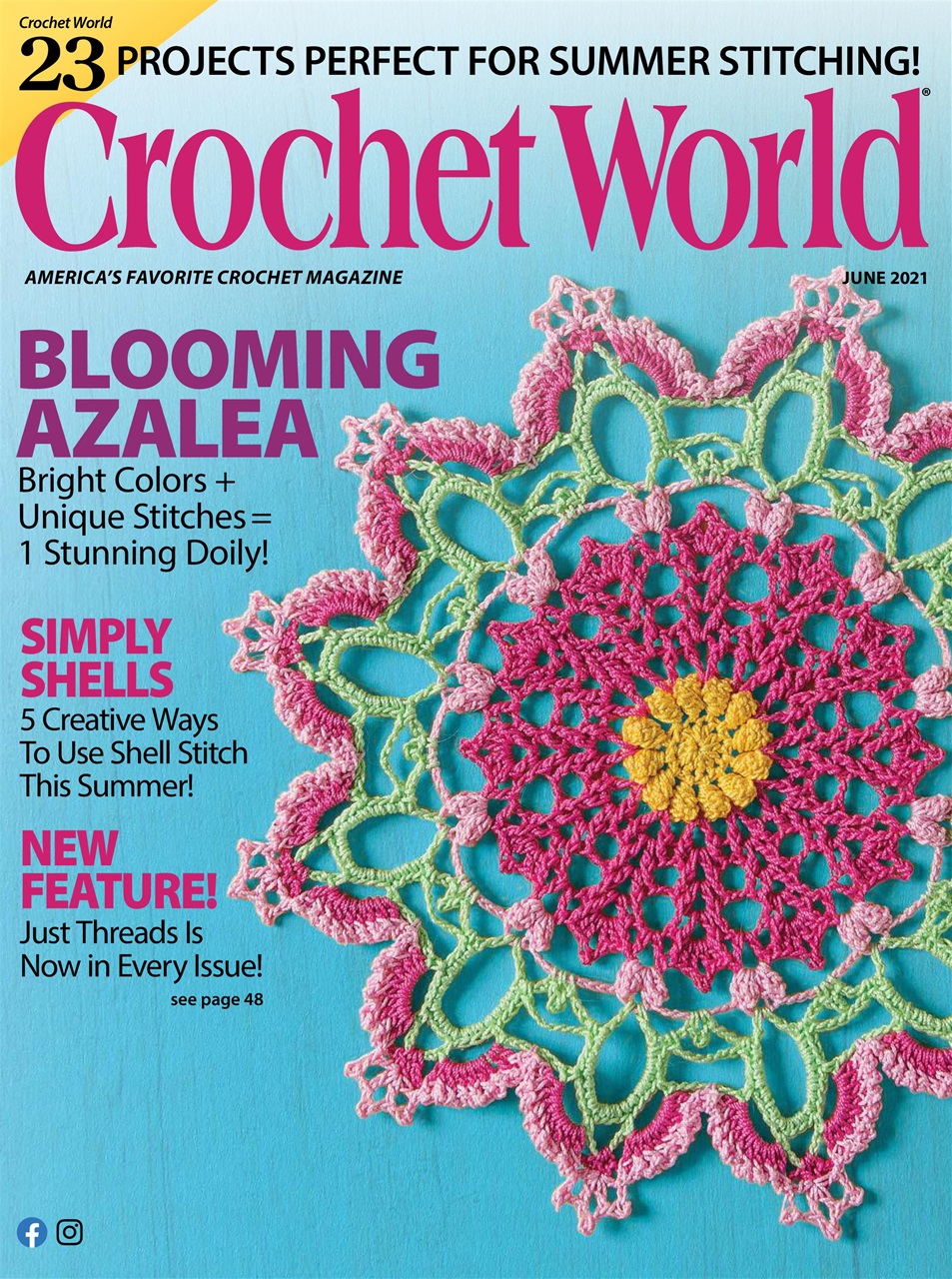 Crochet World Magazine June 2021 Subscriptions Pocketmags