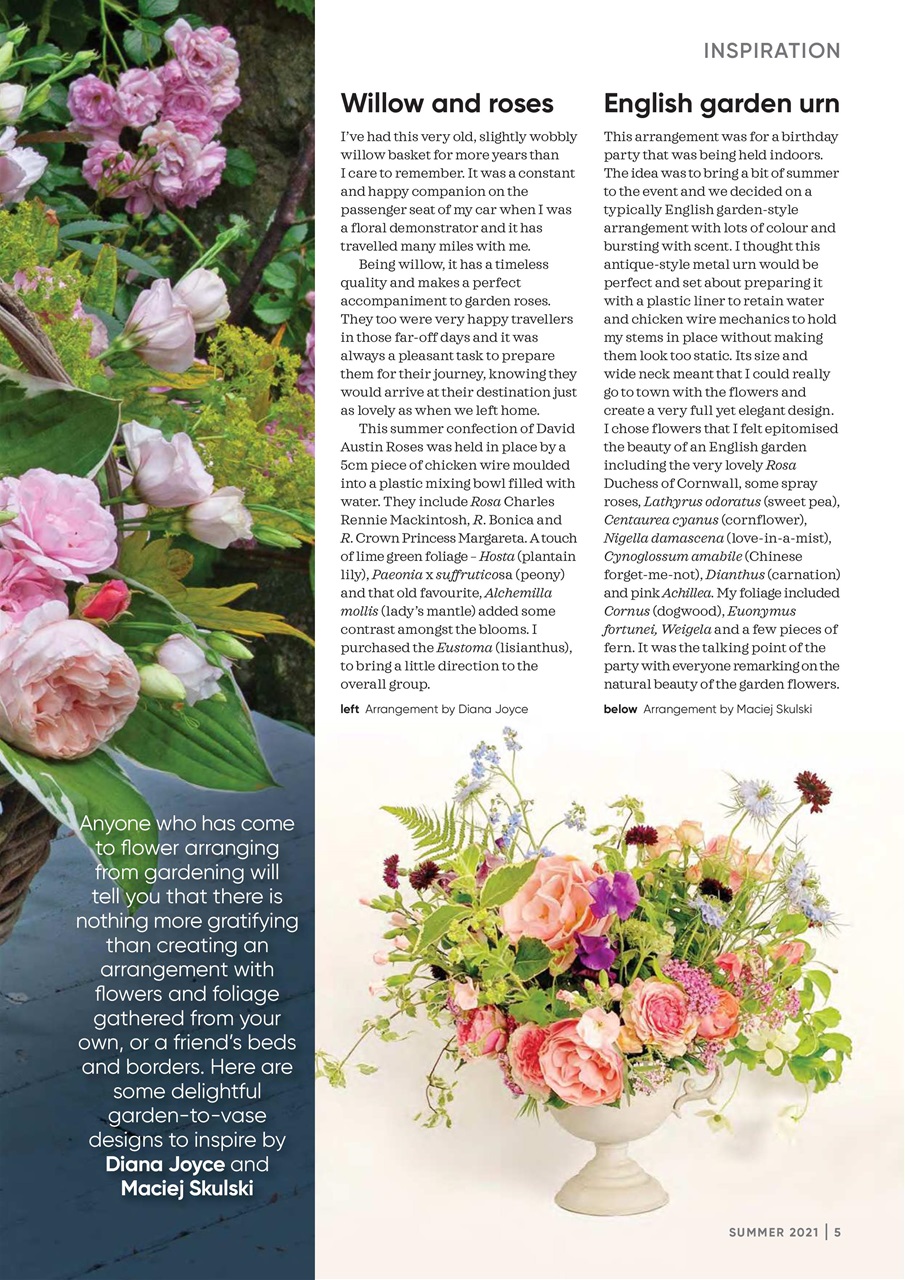 The Flower Arranger Magazine - Summer 2021 Subscriptions | Pocketmags