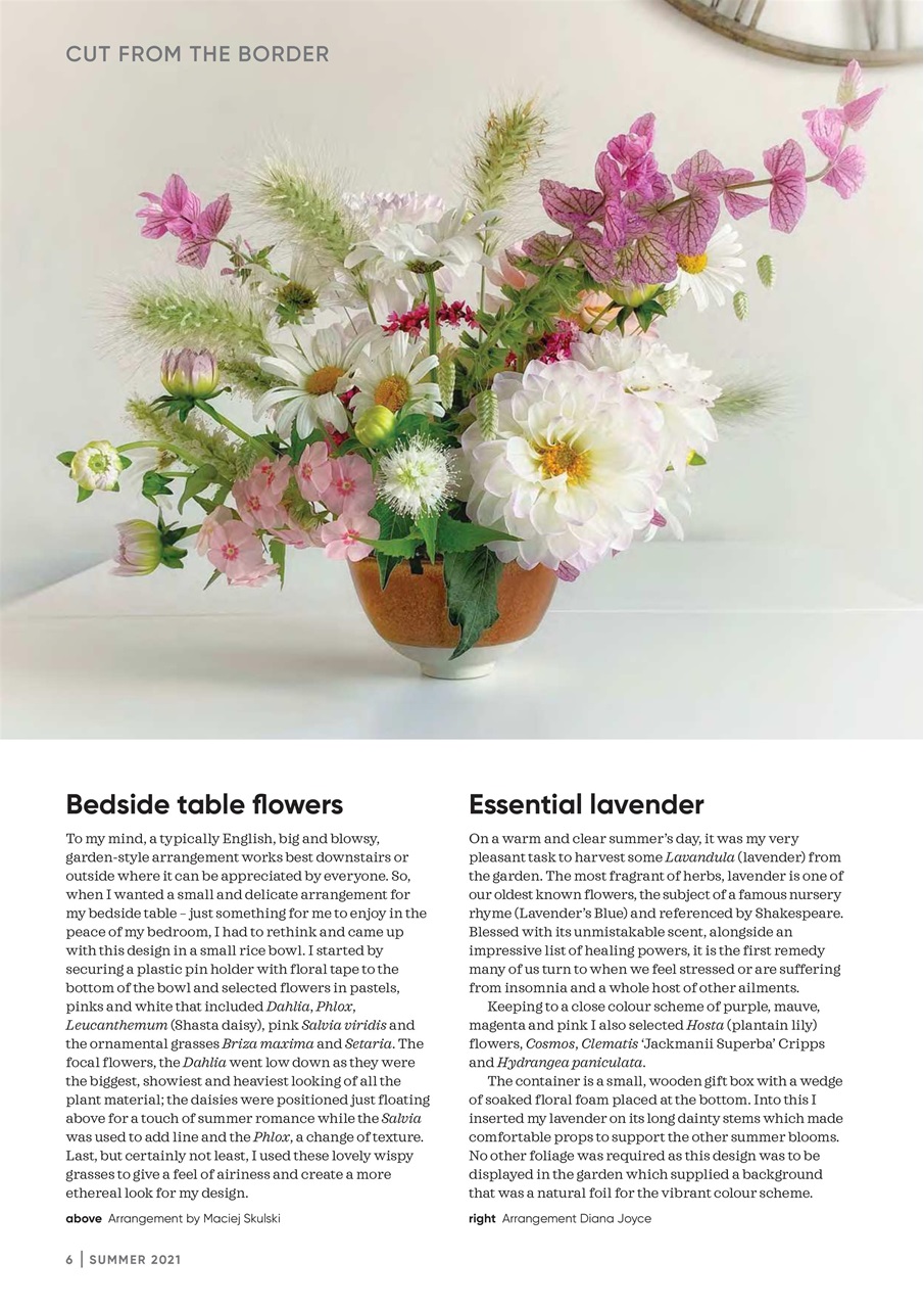 The Flower Arranger Magazine - Summer 2021 Subscriptions | Pocketmags