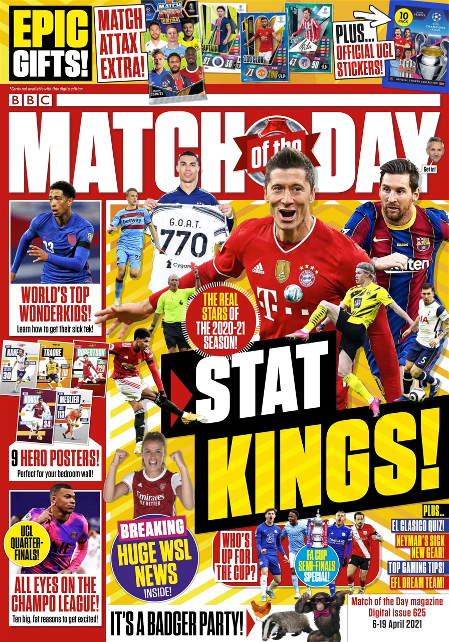 Match of the Day Magazine Issue 625 Back Issue