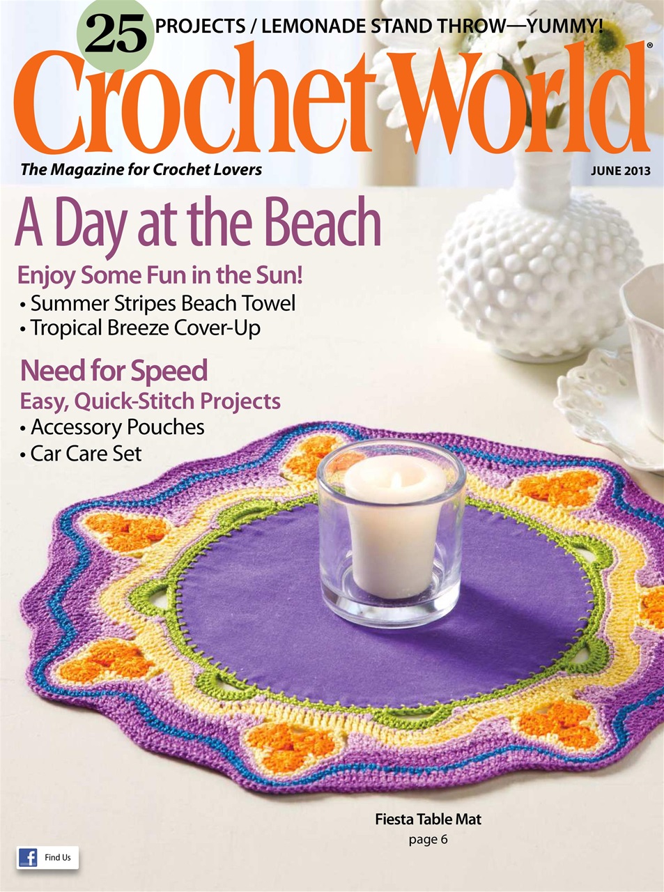 Crochet World Magazine June 2013 Back Issue