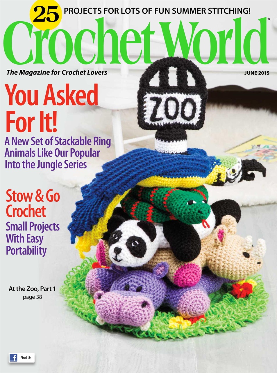 Crochet World Magazine June 2015 Back Issue