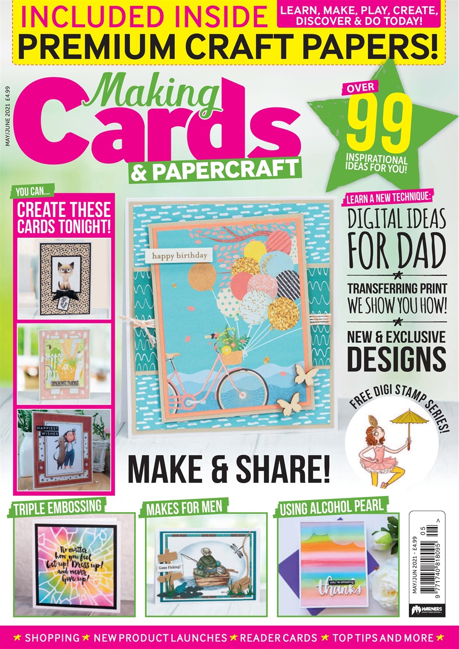 Making cards papercraft magazine may jun 2021 subscriptions 