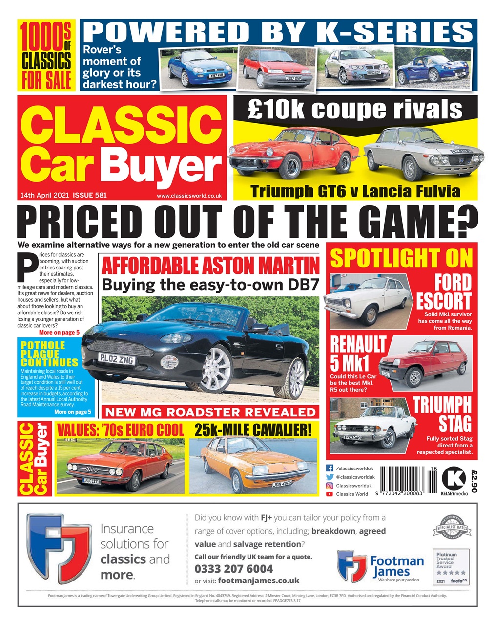 Classic Car Buyer Magazine - April 14 2021 Back Issue