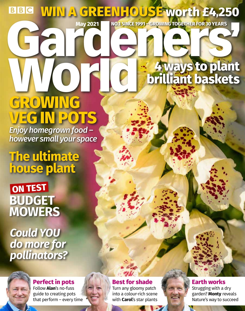 BBC Gardeners’ World Magazine May 2021 Subscriptions Pocketmags