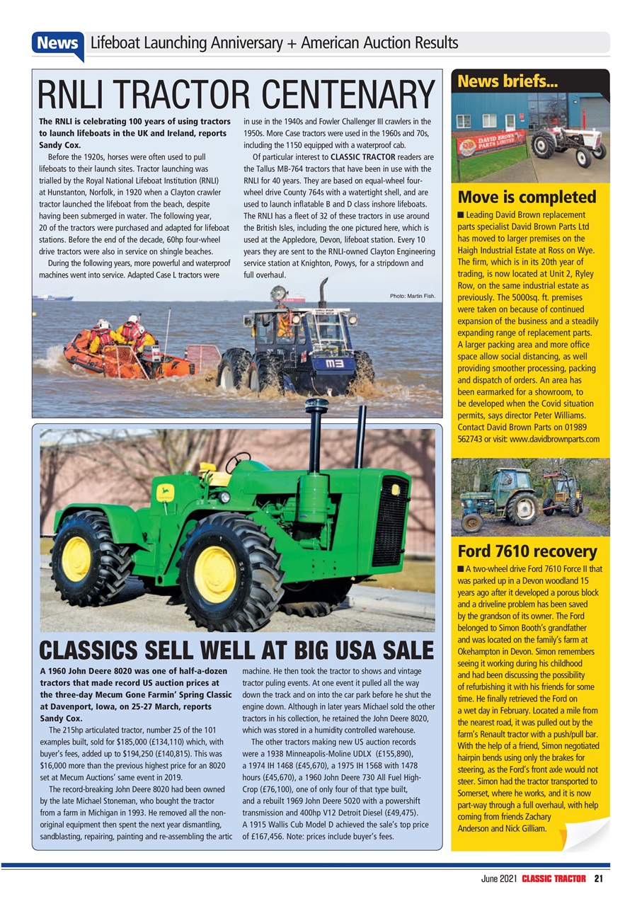 Classic Tractor Magazine - June 2021 Subscriptions | Pocketmags