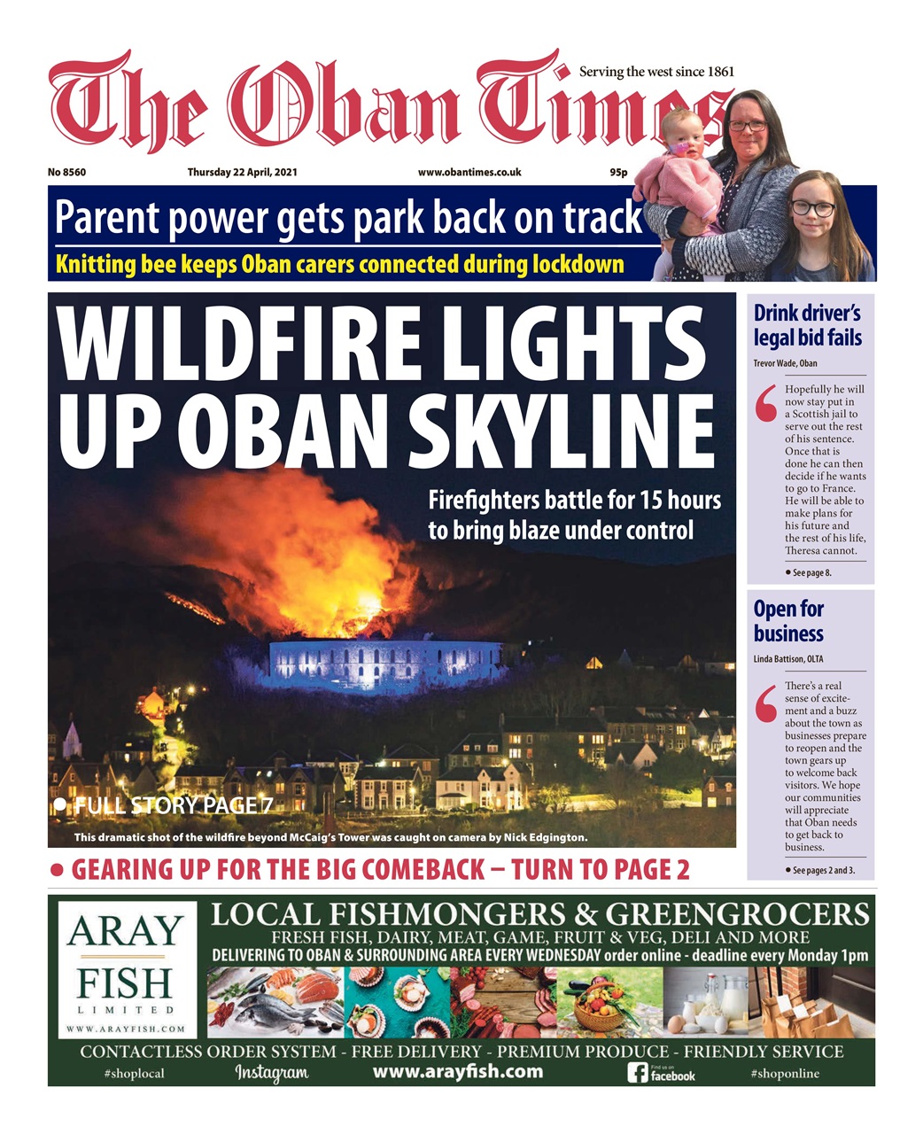 The Oban Times & Lochaber Times Magazine - 22nd April 2021 Back Issue