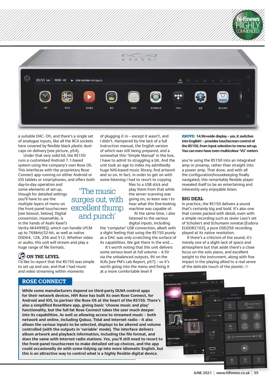 Hi Fi News Magazine June 2021 Back Issue   0054 