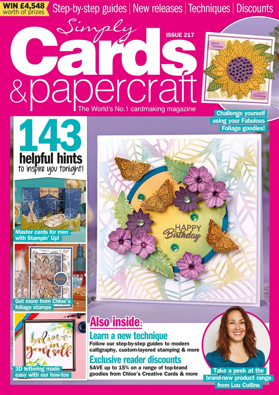Simply Cards & Papercraft Magazine Issue 217 Back Issue