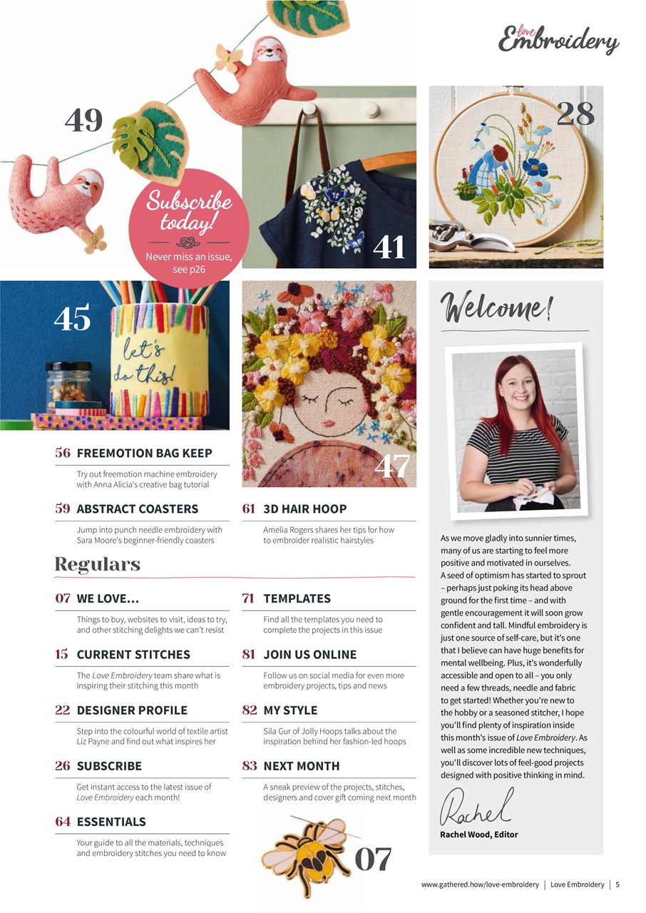 Love Embroidery Magazine Issue 14 Back Issue