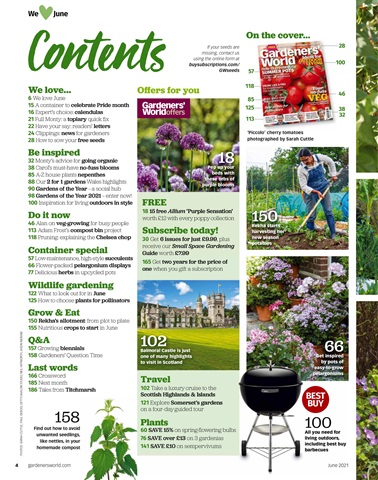 BBC Gardeners’ World Magazine - June 2021 Back Issue