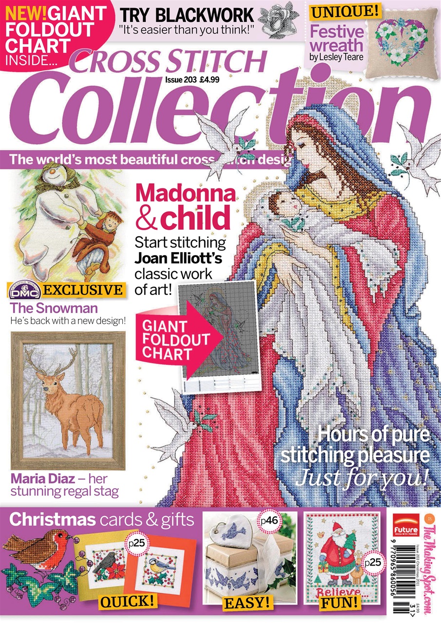 Cross Stitch Collection Magazine Christmas 2011 Back Issue