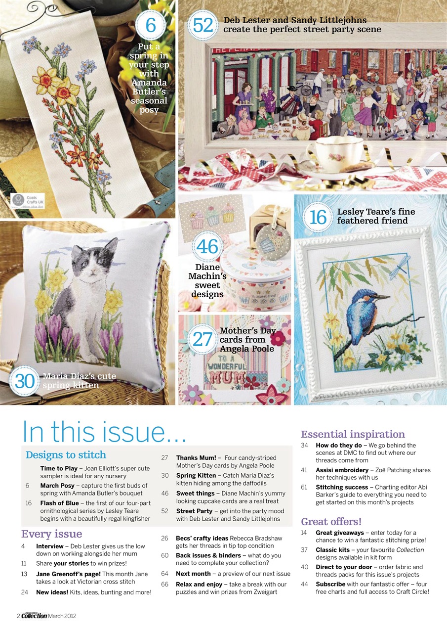 Cross Stitch Collection Magazine March 2012 Back Issue