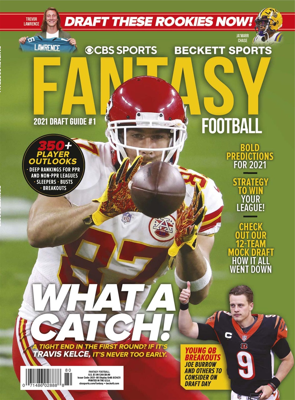 Beckett Football Magazine Fantasy Fball 1 2021 Special Issue