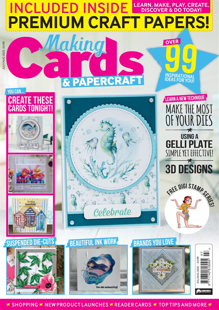 Making Cards & Papercraft Magazine Jul/Aug 2021 Subscriptions