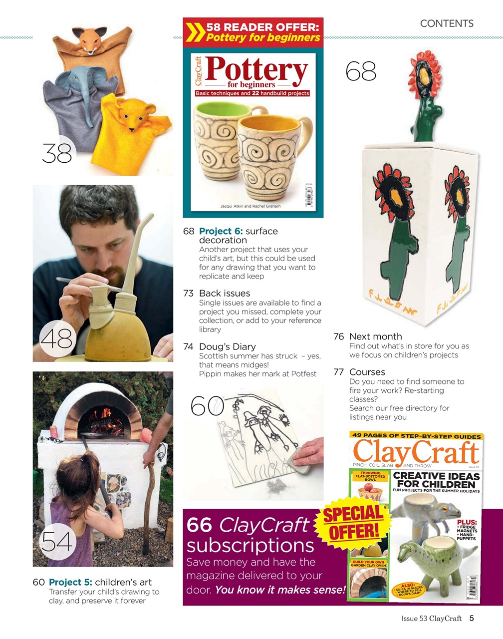 ClayCraft Magazine Issue 53 Subscriptions Pocketmags